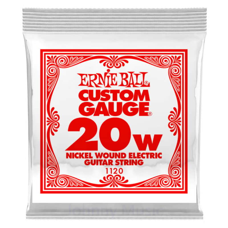 .020w Custom Gauge Electric Guitar Single String Nickel Plated Wound On Tin Plated Steel Hex Core image 1
