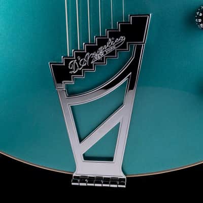 Used D’Angelico Premier DC Semi Hollowbody Turquoise With Gig Bag image 5