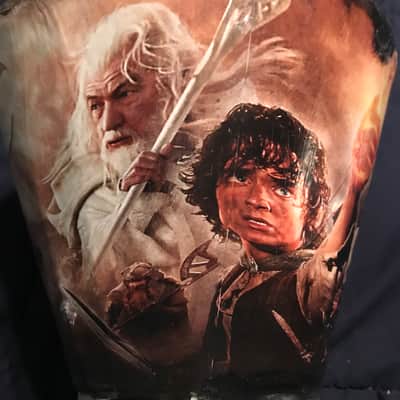 ARTISTIC LORD OF THE RINGS HAND DRUM BY COYOTE ARTS BY TRACY JON POWELL OF UTAH image 2
