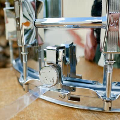 Sonor D-508 D508 Phonic 14" x 8" 10-Lug Ferro-Manganese Steel Snare Drum RARE image 12