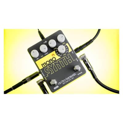Electro Harmonix Guitar Mono Synthesizer Effects Pedal with Dry Volume Knob, Control Knob, Bypass Footswitch and Status LED image 6