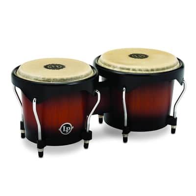 LP Latin Percussion LP601NY-VSB City Series Wood Bongos - Vintage Sunburst image 1