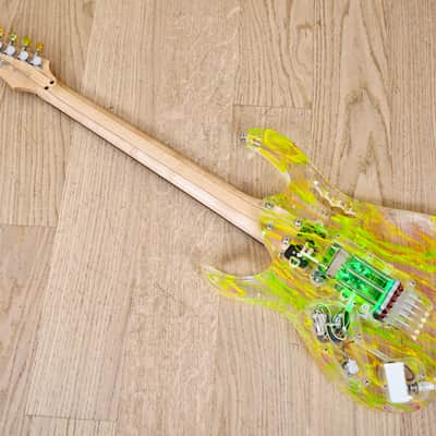 2007 Ibanez JEM 20th Anniversary Steve Vai Signature Acrylic Guitar Near Mint w/ Case & Tags image 14