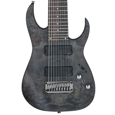 Used Ibanez RG9PBTGF RG Axe Design Lab 9-Str Guitar - Transparent Gray Burst image 1
