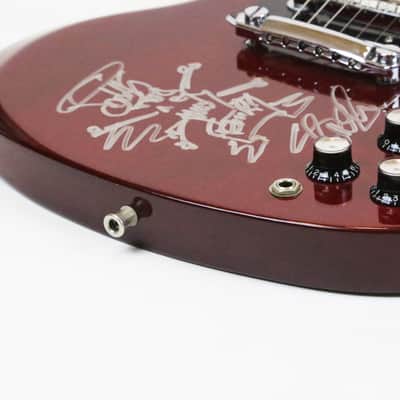 1999 Gibson SG Standard Vintage Reissue Cherry Red Electric Guitar Guns N’ Roses Signed by Slash Signature with Caricature Drawing & Brown TKL Hard Case image 9