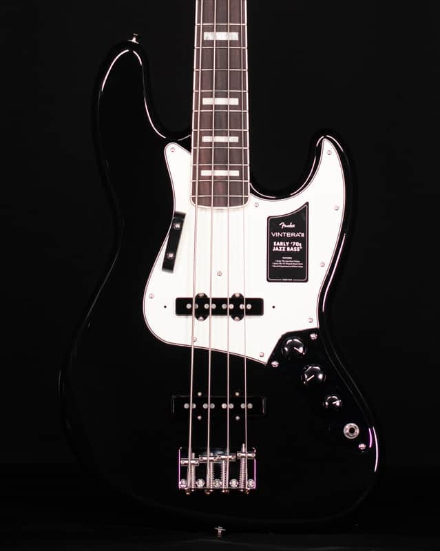 Fender Vintera III Early '70s Jazz Bass, Rosewood FB, Black image 1