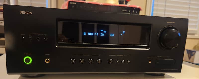 Denon Denon AVR-1312 5.1 home theater receiver 90s - Black image 1