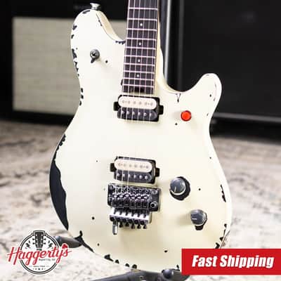 EVH Limited Edition Wolfgang Special Striped Series Electric Guitar - Distressed Ivory image 1