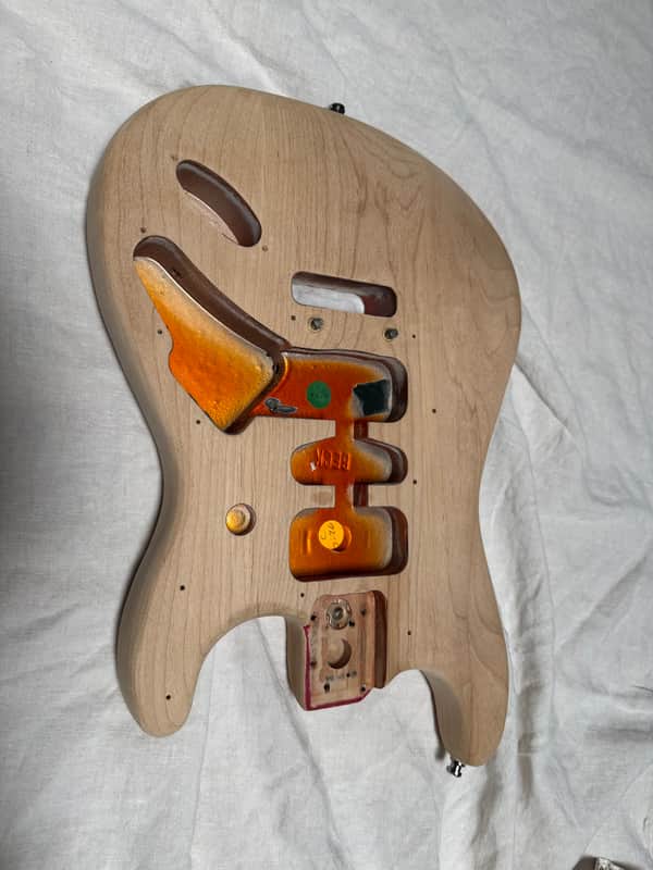 Fender American Deluxe Stratocaster Ash Body 2004 - Finish Removed image 1
