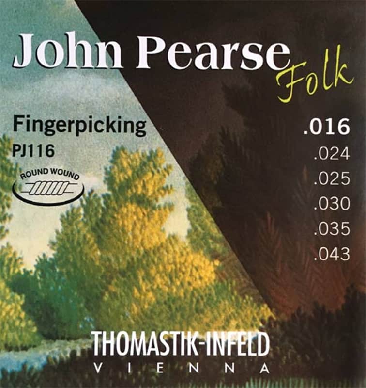 Thomastik-Infeld PJ116 John Pearse Folk Flat Wound Acoustic Strings image 1