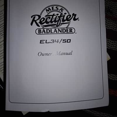 Mesa Boogie Rectifier Badlander EL34/50 2-Channel 50-Watt 1x12" Guitar Combo 2 AND Peavy 4x10 base cab020 - Present - Various image 1