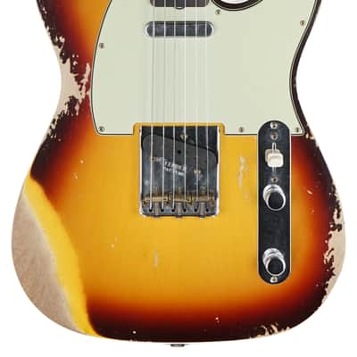 2024 Fender Custom Shop 1960 Telecaster Custom Heavy Relic Chocolate 3 Tone Sunburst image 2