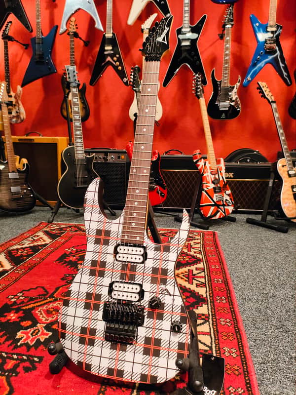 Ibanez RG560 Blues Saraceno 1992 White Plaid Included Hard Case image 1
