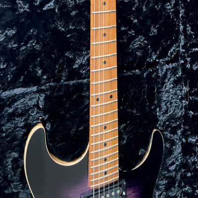 SUMMER SALE!! Tom Anderson Drop Top Natural Purple to T Purple to Black Burst with Binding 2023 image 7