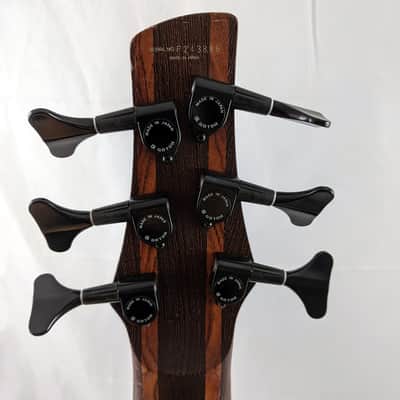 Ibanez Japan 1992 Soundgear SR1306 6-String Bass - Padauk/Wenge/Bubinga (MIJ Fujigen) image 8