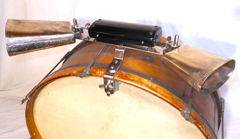 Ludwig WFL Cowbell & Tone Block Set, Huge 5" & 6" Cow Bells - 1945 / INSPECTED & TESTED image 1
