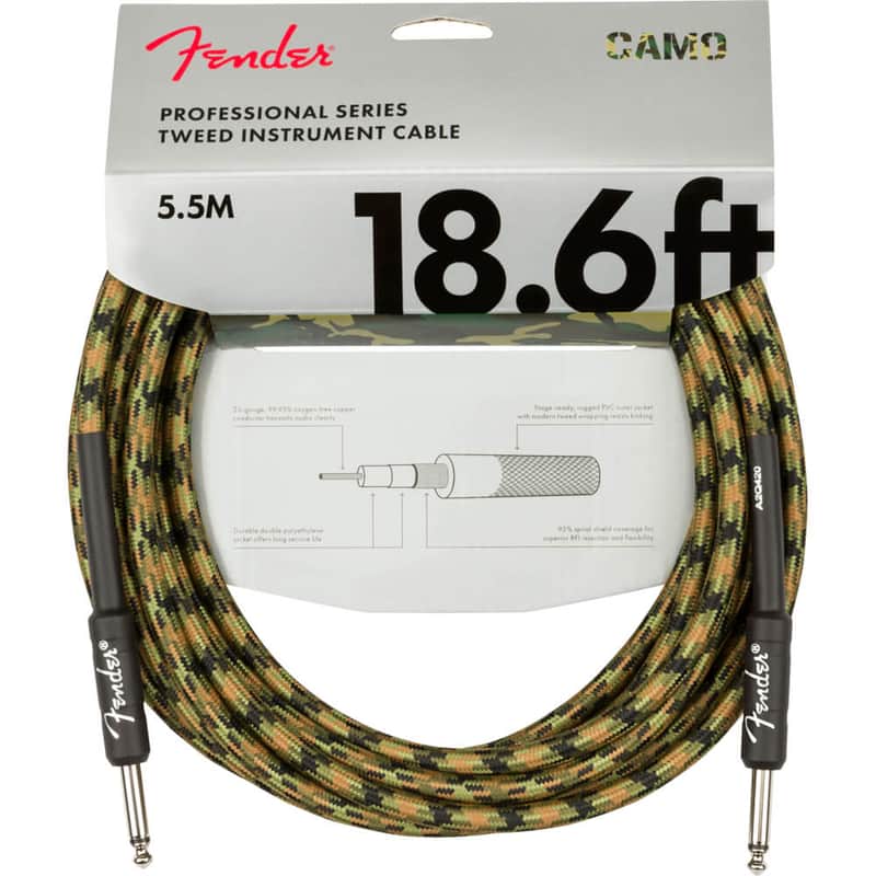 Fender Professional Series Straight TS Instrument Cable - 18.6' image 3