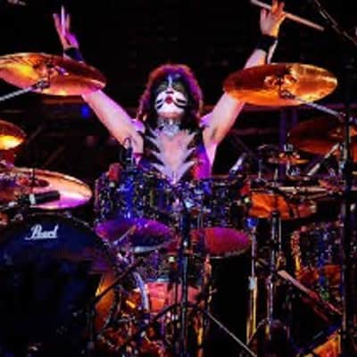 Pearl - 6.5x14" Sensi-Tone, Custom Eric Singer/KISS 30 Year Commemorative, Engraved Snare Drum, Signed  by all Members of KISS! image 2