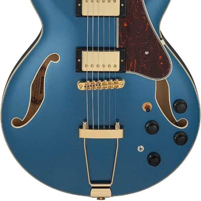 Ibanez AMH90PBM Artcore Expressionist Semi-Hollow Guitar, Prussian Blue Metallic image 8