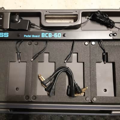 Boss BCB-60 Pedalboard / Carrying Case NOV 2004 w BOSS CABLING and 240v POWER SUPPLY image 6