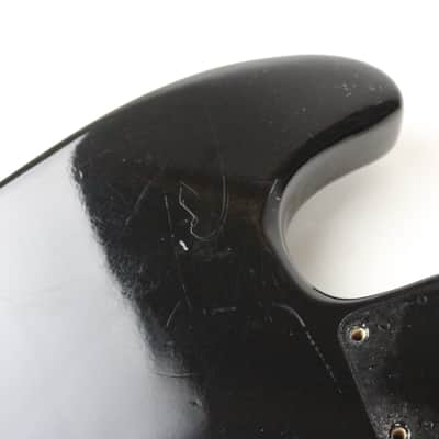 1974 Vintage Fender Jazz Bass BODY Black Re-fin American JazzBass Precision Lightweight 4.2 LBS 1970's image 14