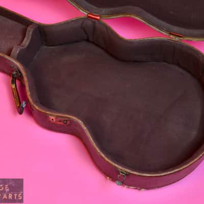 Vintage 1950's Gibson / Stone Badged / Brown Lined Hard Case 16" ES-175 J-45 J-50 175D image 16