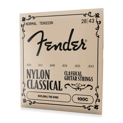 Fender 100C Nylon/Silver Classical Acoustic Guitar Strings, Normal Tension image 2
