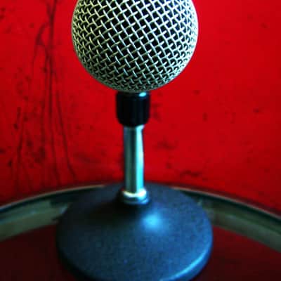 Vintage 1980's Philips Cardioid Dynamic Microphone Low Z w mic clip # 1 Shure Electro Voice Ampex image 3