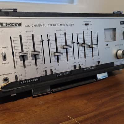 Sony MX-12 Mixer 1975 - Silver Vintage image 1