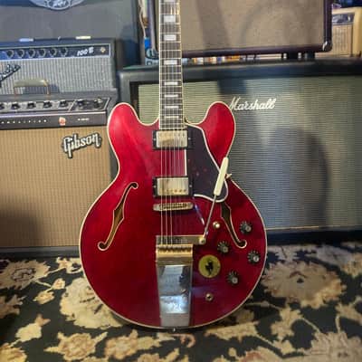 Ibanez “Lawsuit Era” Model 2457 ES355 Style MIJ Original Vintage 1976 - Cherry Red OHSC image 4