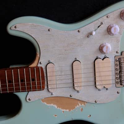 Build to Order GB Liuteria Traditional Strato Custom shop - Light blue relic image 13