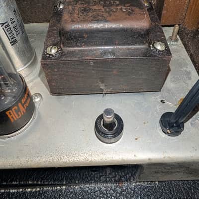 1968 Fender Champ-Amp AA764 "Drip Edge" Silverface Vintage Tube Amplifier – Original Transformer, Original Speaker, Original Fender Cover (From Corona) image 13
