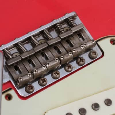 Pre-CBS 60's Aged Tremolo Vintagecorrect, Pat. Pend.Saddles, Made in UK image 8