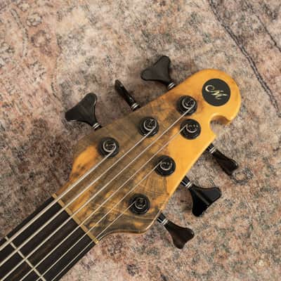 Manghini M3 6-String Bass - Buckeye Burl Top image 19