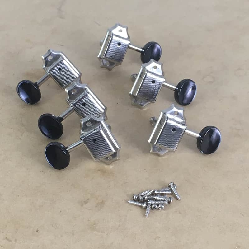 ? Luthier Parts 3×3 nickel tuners Nos relic nickel
