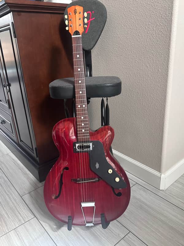 Julio Giuletti A2 Archtop 1960’s - Translucent red wood grain image 1
