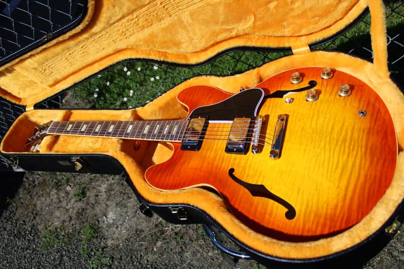 Gibson '64 ES-335 Figured Reissue Gloss Sunrise Tea burst 2024 - Sunrise Tea burst