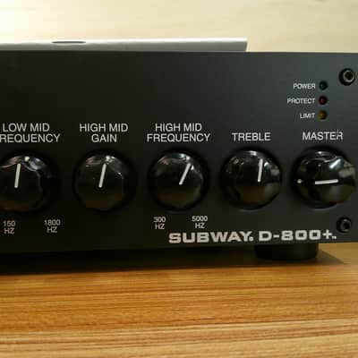 Mesa Boogie Subway D-800 Plus 800-Watt Bass Amp Head 2016 - Present - Black image 3