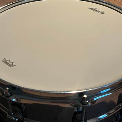 Ludwig LM402 Supraphonic 6.5x14" 10-Lug Aluminum Snare Drum 1985 - Present - Chrome-Plated image 2