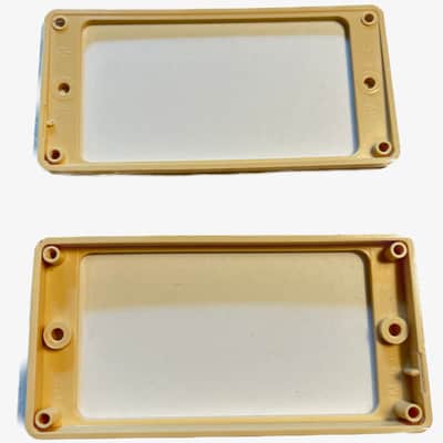 Gibson M69 Humbucker pickup Mounting Ring set - cream MR492 / MR493 image 2