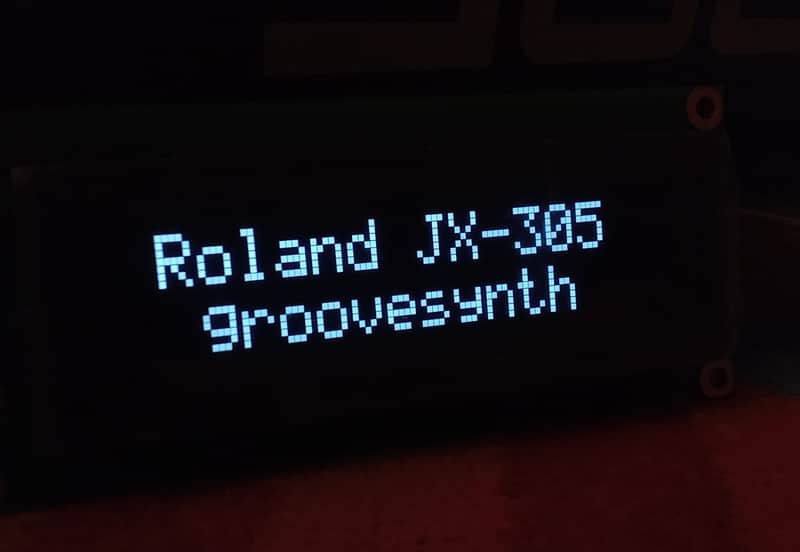 White oled display for Roland Jx 305