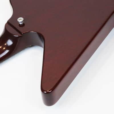 1999 Gibson Explorer Standard ‘76 Vintage Reissue Original USA Cherry Red 100% Super Clean with Orig Hard Brown TKL Case image 15