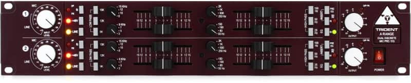 Trident Audio Developments A-Range 2-channel Microphone Preamp and EQ (ARanged2) image 1