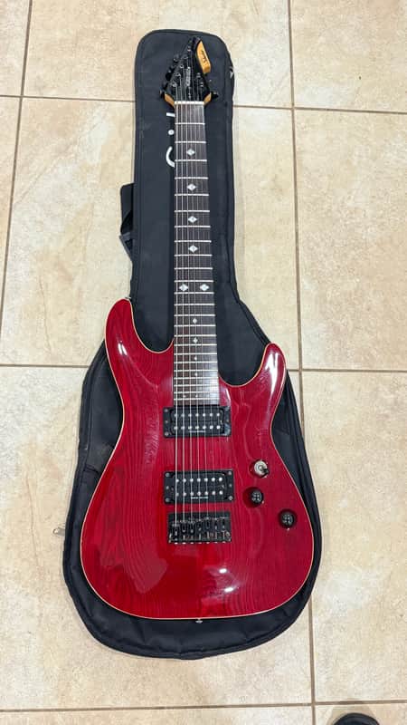 Schecter Diamond Series C-7 7 String Maybe Early 2000’s? - Red image 1
