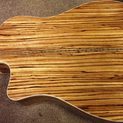 Fender CD-220CE All Zebrano 6-string Acoustic-Electric Guitar, Mahogany, Fishman image 9