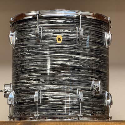 1966 Ludwig Oyster Black Pearl 16x16" Floor Tom image 1