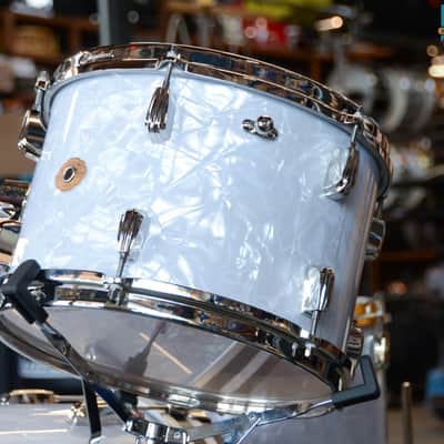 Slingerland Radio King 3pc Drum Set - "White Marine Pearl" image 5