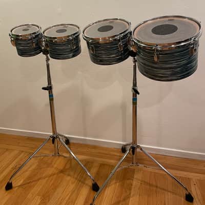 Ludwig Concert Toms Blue Oyster Pearl image 15