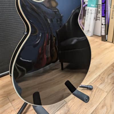 D'Angelico Premier SS Semi-Hollow Single Cutaway with Stop-Bar Tailpiece, Ovangkol Fretboard 2020 - 2022 - Black Flake image 11