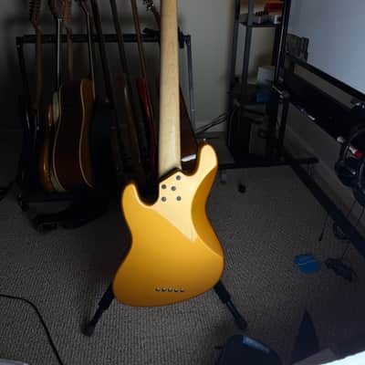 Lakland Skyline J-Sonic 5-String Aztec Gold Bass Guitar image 3